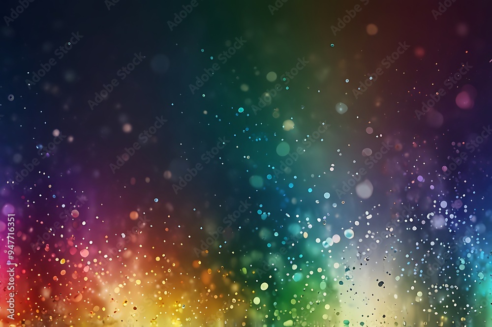 Fototapeta premium Abstract colorful rainbow color background with bubbles