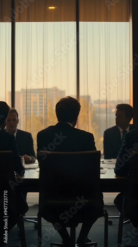 High powered Business Meeting with Intense Negotiations and Passionate Debate