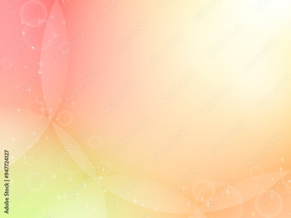 ビタミンカラーのグラデーションが綺麗な背景イラスト