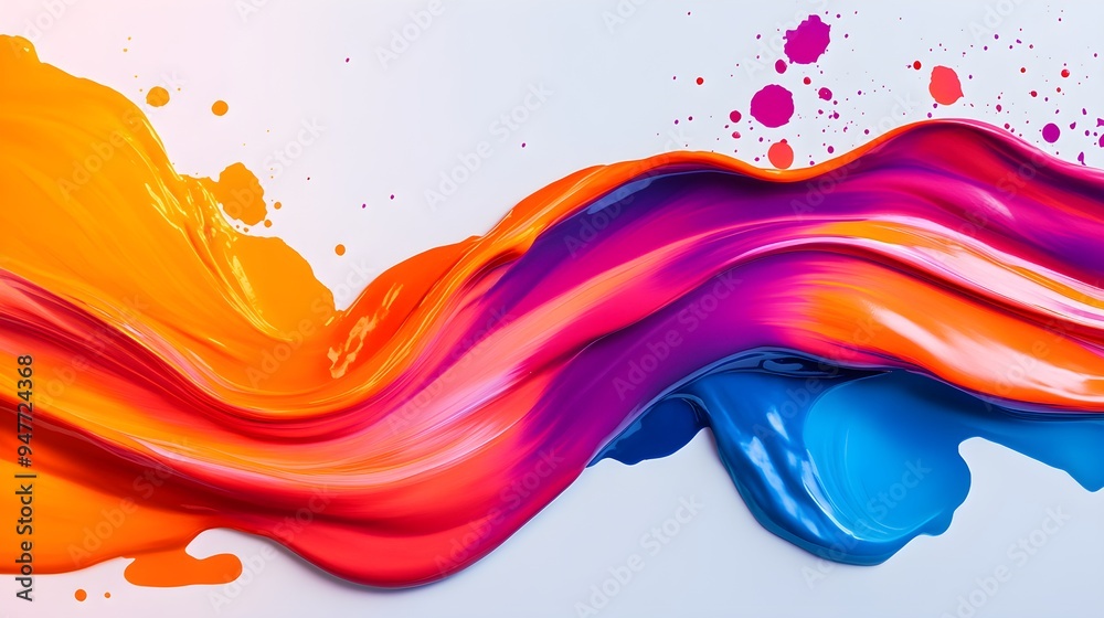 Energetic splatter paint design fused with abstract landscapes in a vivid double exposure, colorful and bold Energetic splatter paint design fused with abstract landscapes in a vivid double exposure, colorful and bold