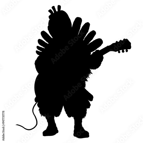 Turkey Guitarist silhouette 2