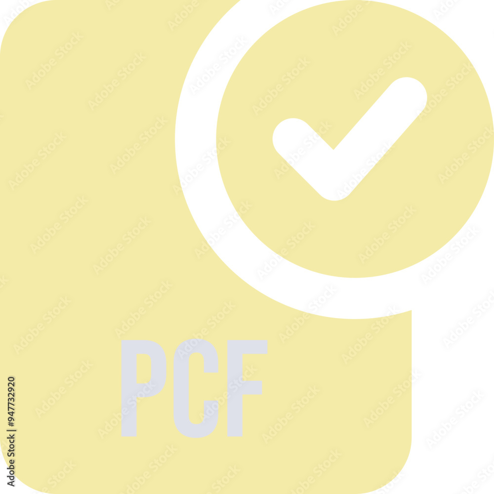 PCF ip file icon with black checked mark PCF ip file icon with black checked mark