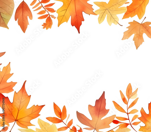autumn leaves, Fallen leaves, illustration, background, Generative AI