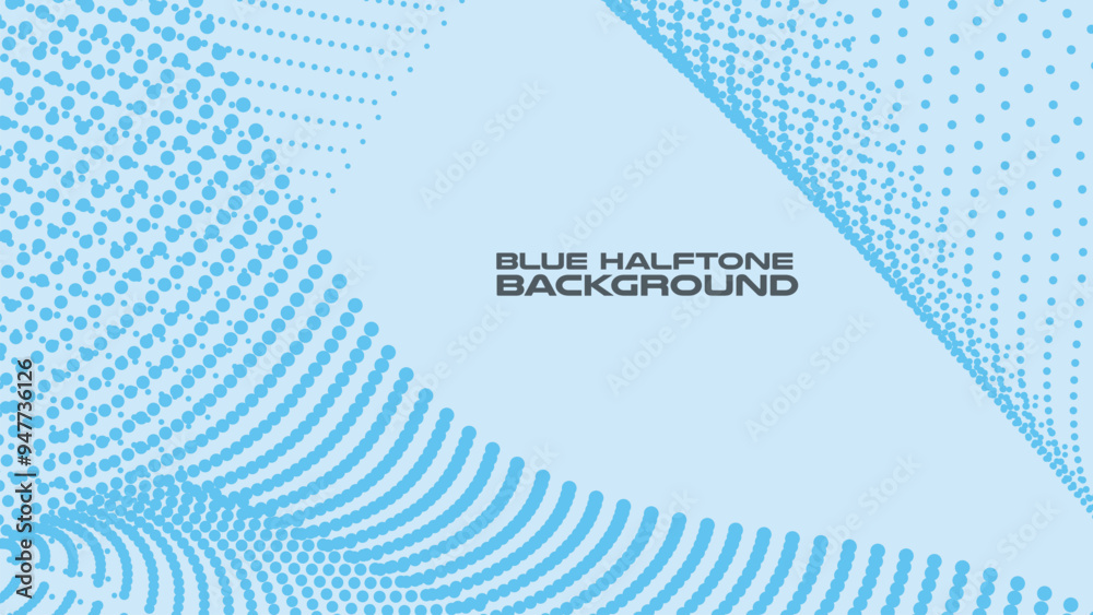 Blue halftone abstract background vector image for backdrop or presentation Blue halftone abstract background vector image for backdrop or presentation