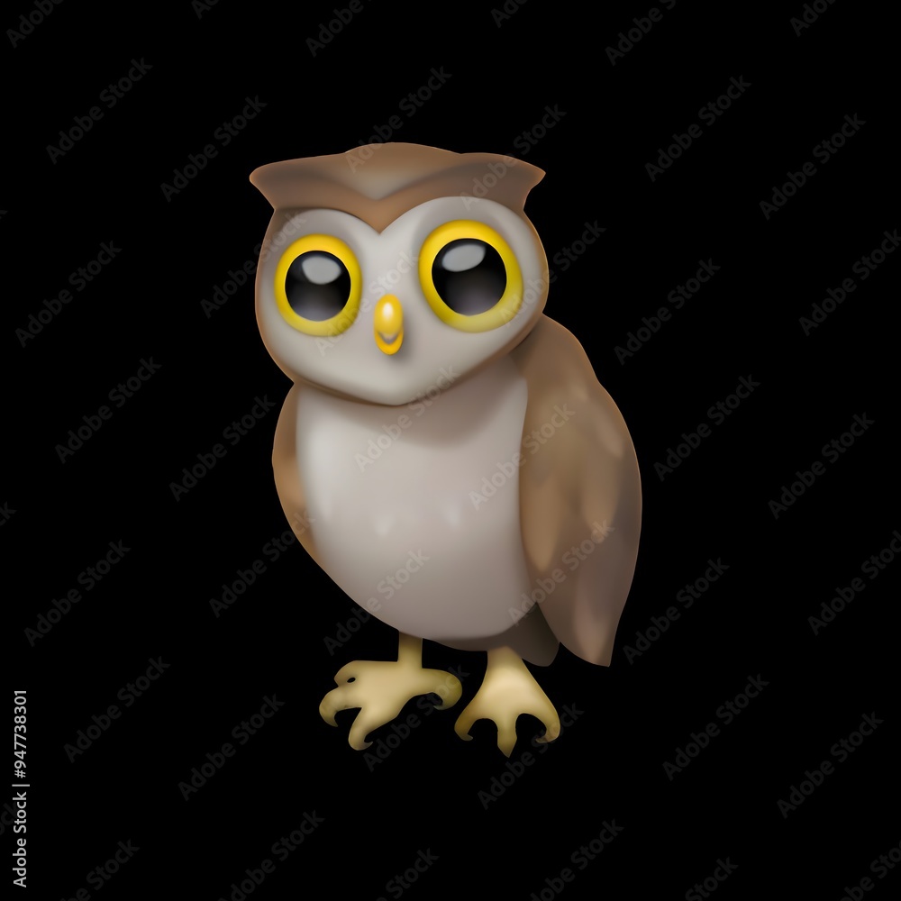 Fototapeta premium Owl Emoji 