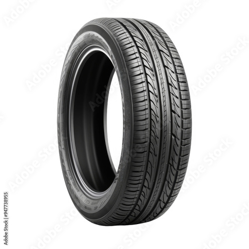 Car Tire Isolated on a Transparent Background