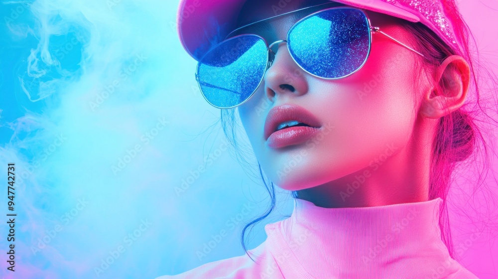 Neon Fashion Portrait Neon Fashion Portrait