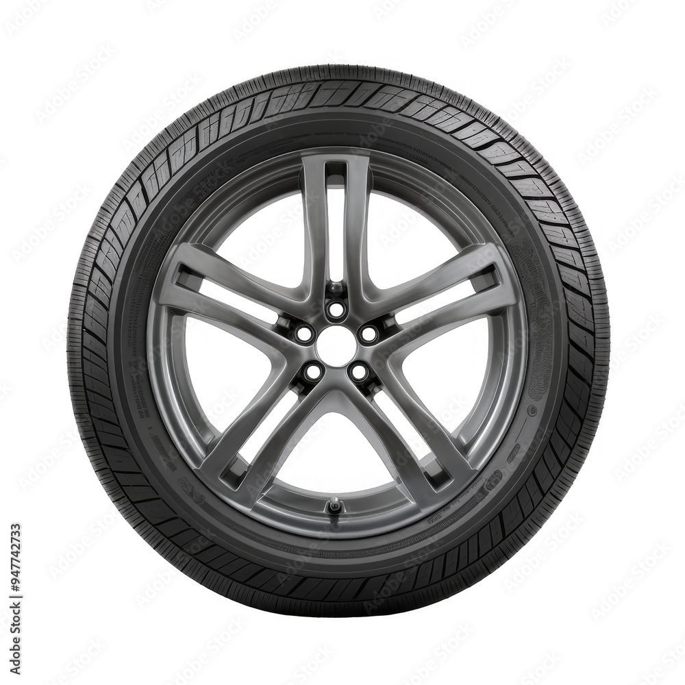 Car Tire Isolated on a Transparent Background Car Tire Isolated on a Transparent Background