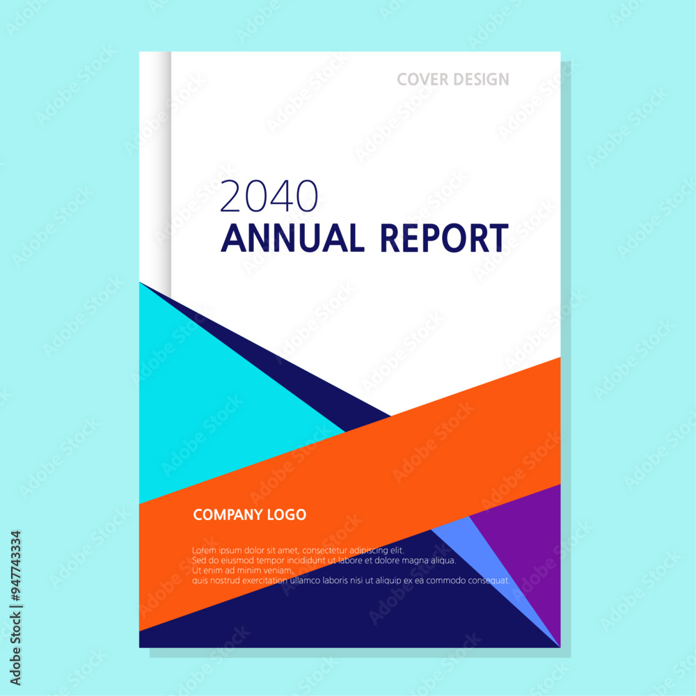 Fototapeta premium annual report and cover design