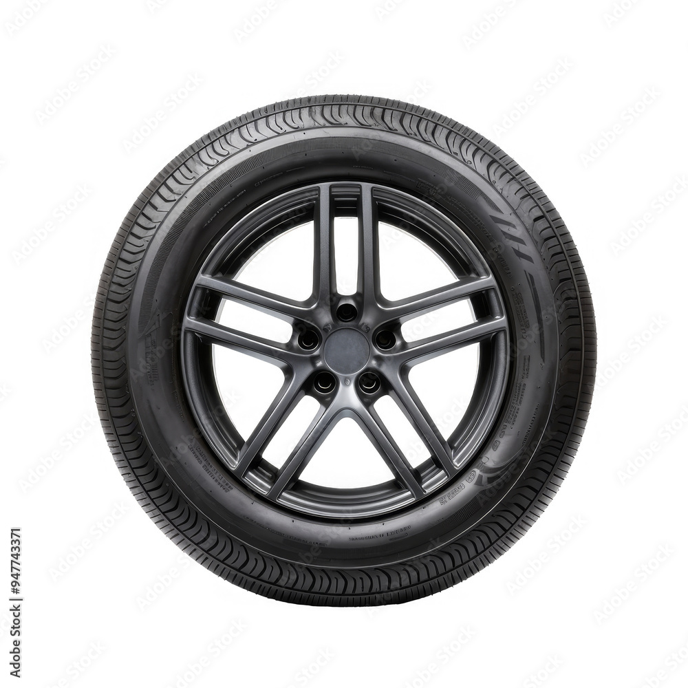 Car Tire Isolated on a Transparent Background Car Tire Isolated on a Transparent Background