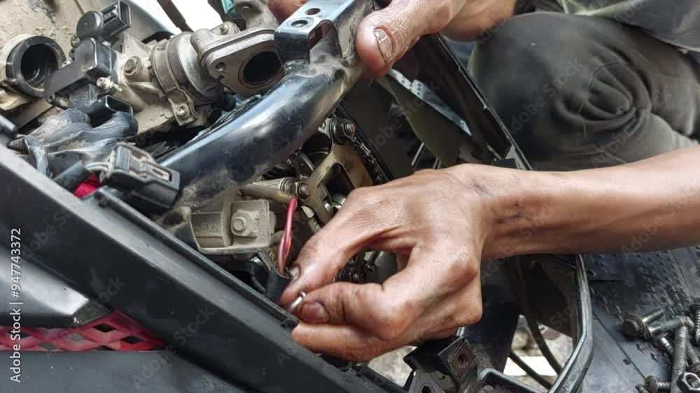 People Disassemble Metic Motorcycle Engine People Disassemble Metic Motorcycle Engine