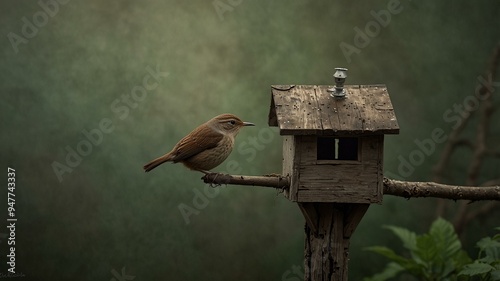 Bird, house wren photo