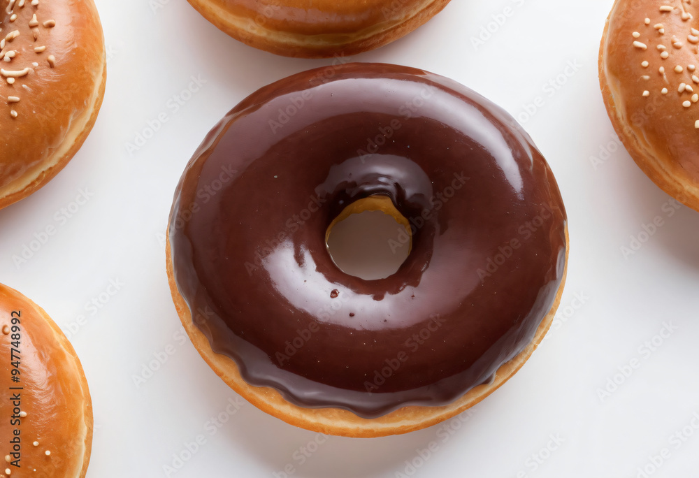 Close up photo donut Close up photo donut