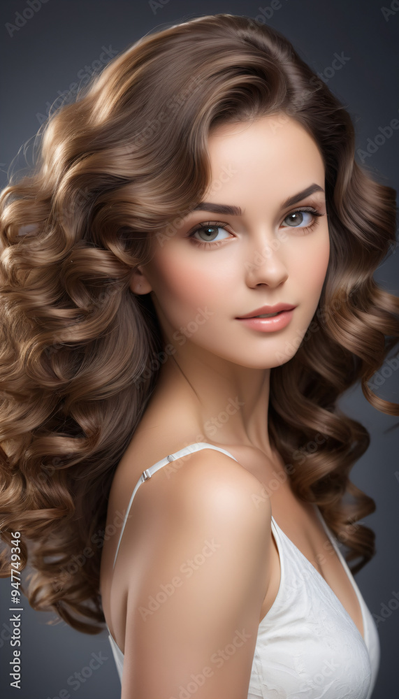 woman with beauty long curl hair woman with beauty long curl hair