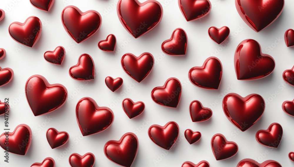 Coeur rouge 3D fond blanc saint valentin déclaration amour couple. Coeur rouge 3D fond blanc saint valentin déclaration amour couple.