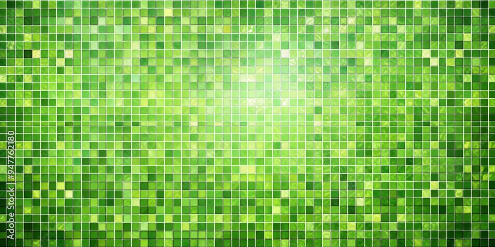 Abstract green mosaic background with geometric patterns Abstract green mosaic background with geometric patterns