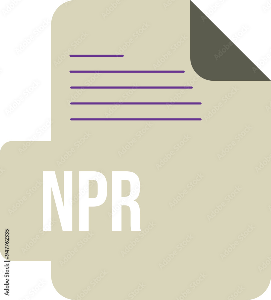 NPR ip icon black & grey fill with symbol NPR ip icon black & grey fill with symbol