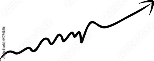 The feel of handwritten fonts with arrows and signs