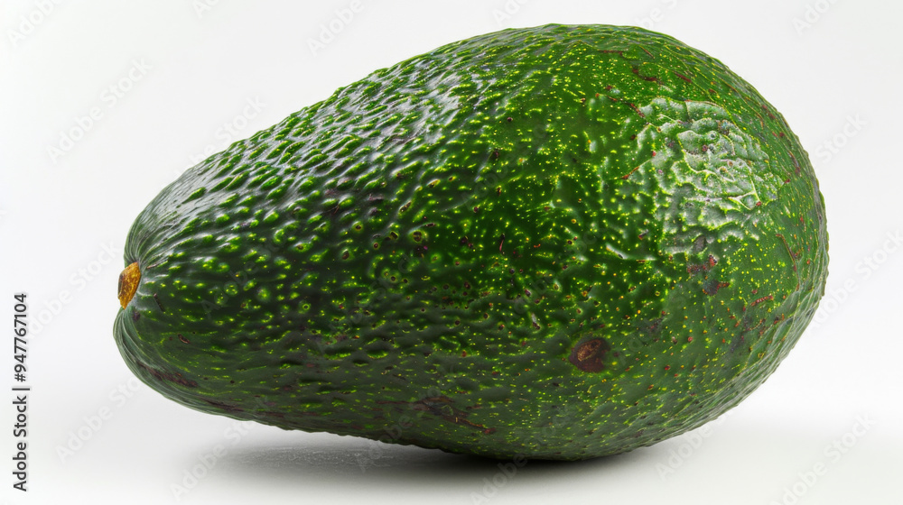A whole avocado isolated on a white background A whole avocado isolated on a white background