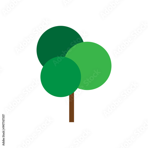 Tree icon vector. Plant illustration sign. Garden symbol or logo.