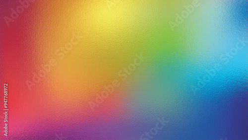 Abstract rainbow foil texture background with glass effect, cmyk color, perfect for printing. Vector illustration