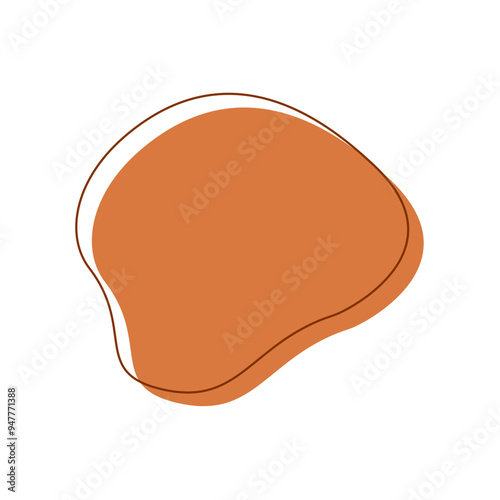 Orange Abstract Blob