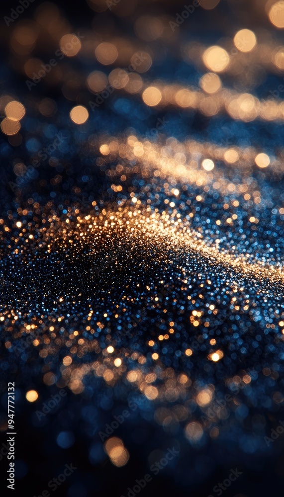 Abstract blue and gold bokeh background. Ideal for festive or celebratory designs. Abstract blue and gold bokeh background. Ideal for festive or celebratory designs.