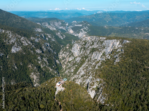 Catak Canyon and Glass Observation Deck located in Küre Mountains National Park in Azdavay District of Kastamonu Province photo