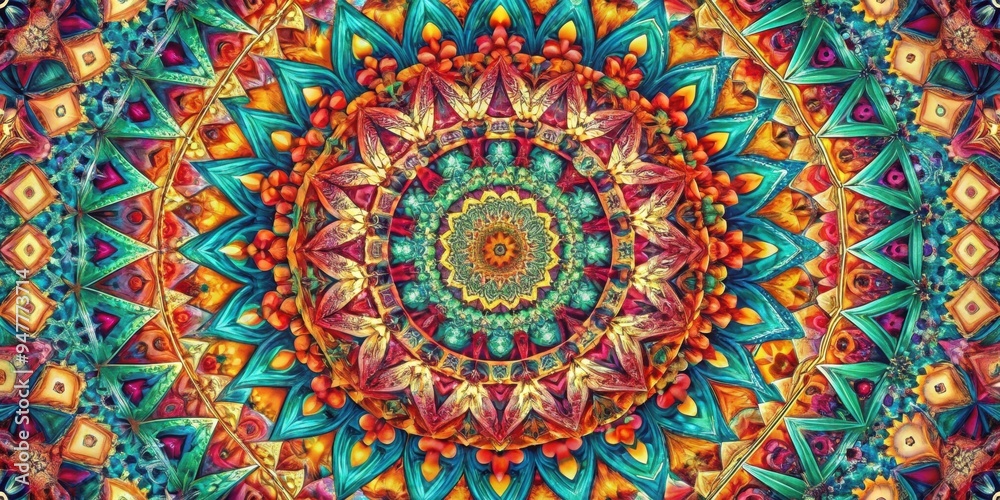 Kaleidoscopic geometric abstract wallpaper with vibrant colors and intricate patterns, kaleidoscope, pattern, texture Kaleidoscopic geometric abstract wallpaper with vibrant colors and intricate patterns, kaleidoscope, pattern, texture
