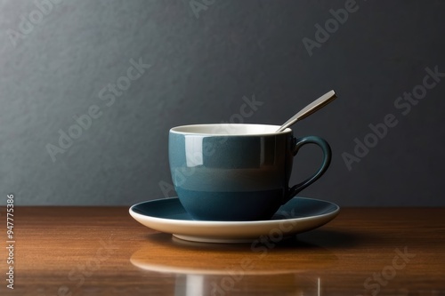 A cup of coffee on a table