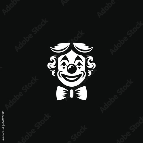 clown circus holiday logo vector illustration template design