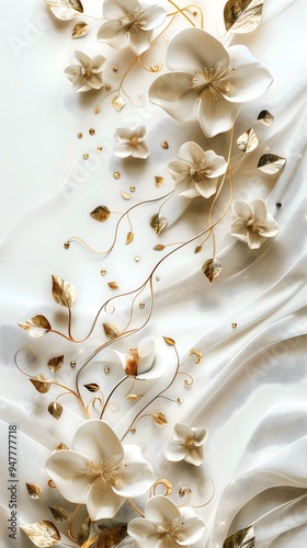Luxury event flyer, white background with Gold accents, greeting card, invitation background