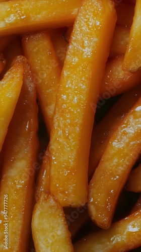 Close-up of french fries, food photography, restaurant, social media post, recipe, snack