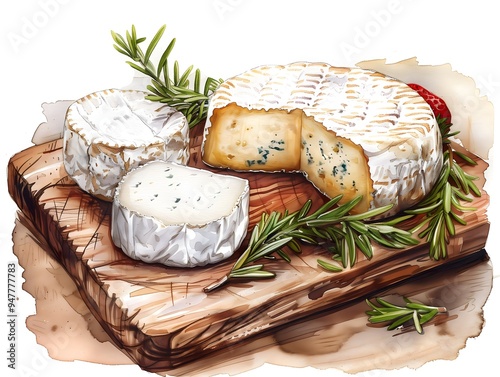 goat cheese board sketch, snack, clip art, illustration, food