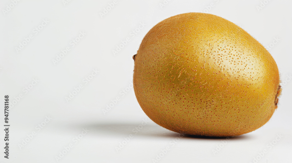 A whole golden kiwi isolated on a white background A whole golden kiwi isolated on a white background
