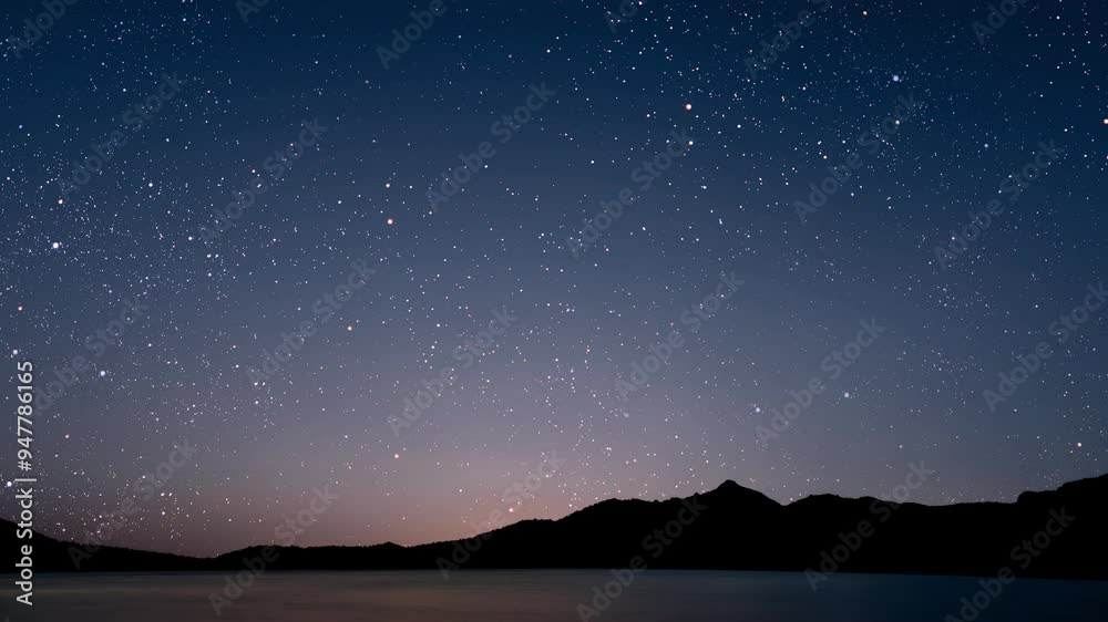 a night sea sky with moon and stars