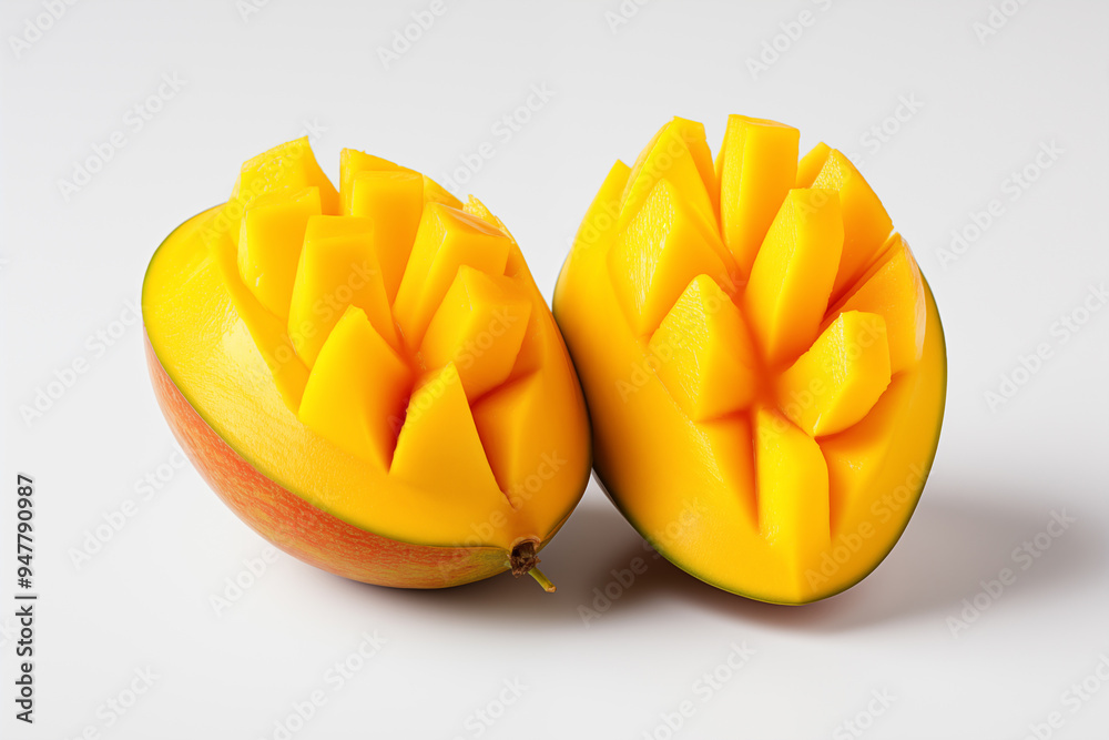 Mango fruit isolated on a white background cutout with clipping path Mango fruit isolated on a white background cutout with clipping path