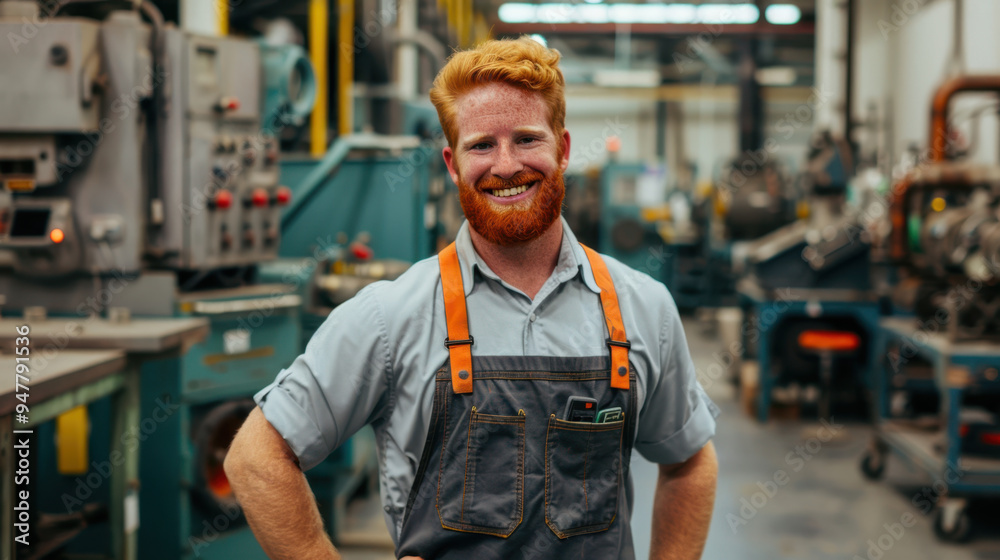 The Confident Factory Worker. The Confident Factory Worker.
