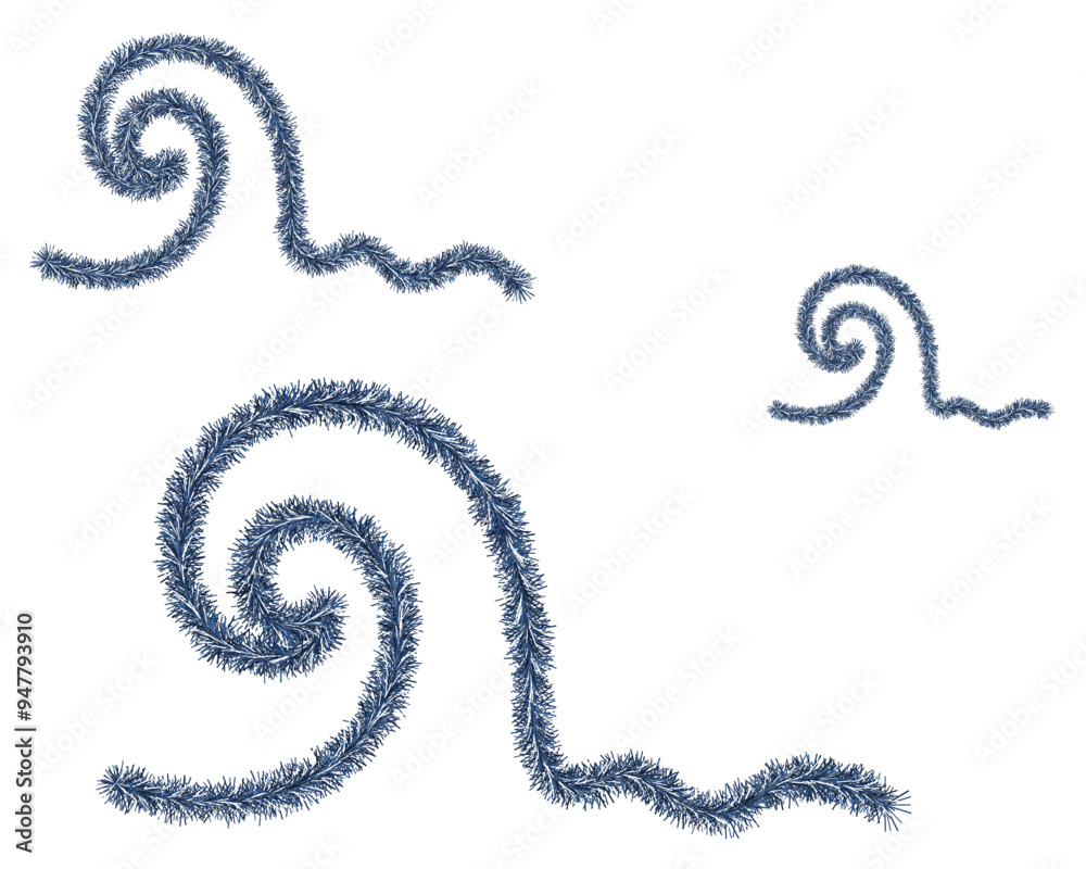 Three waves. Tinsel tsunami. Ivy swirls of water. Set of color vector illustrations. Isolated white background. Raging water. Sea storm. Idea for web design. Three waves. Tinsel tsunami. Ivy swirls of water. Set of color vector illustrations. Isolated white background. Raging water. Sea storm. Idea for web design.