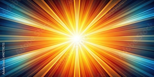 Dynamic sunray effect background with contrasting colored alternating rays radiating outward, Sunrays, background, dynamic