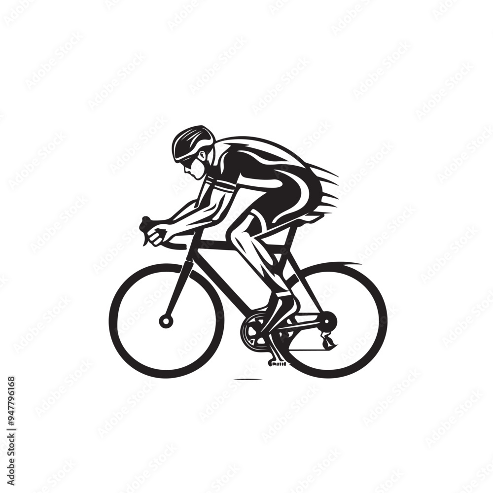 Fototapeta premium Cycling Logo Vector Design Images, Cycling Logo Design Vector