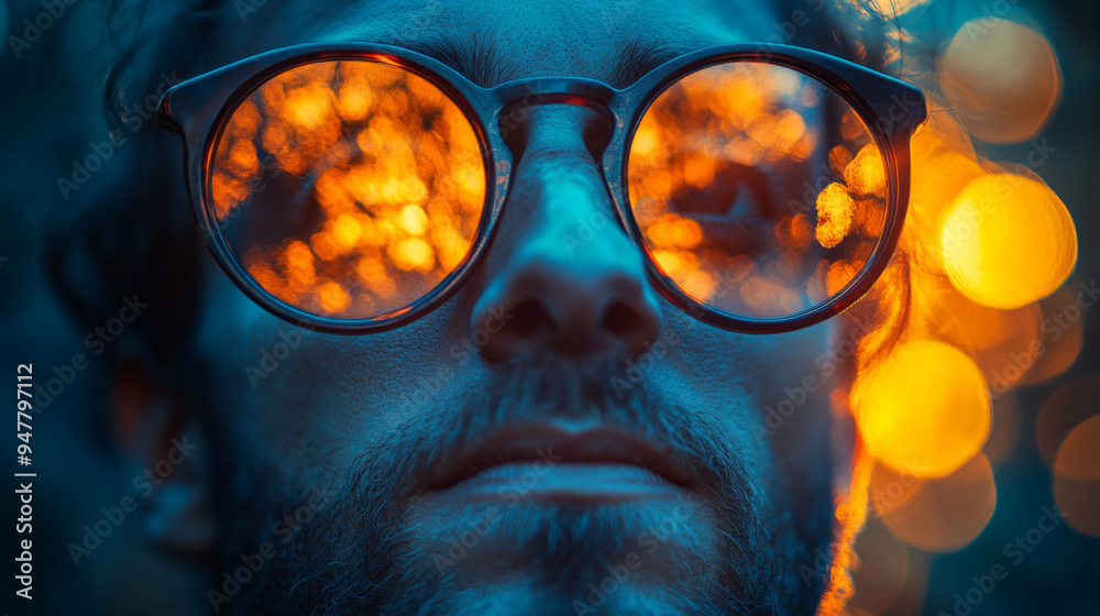 Portrait of a man in glasses Portrait of a man in glasses