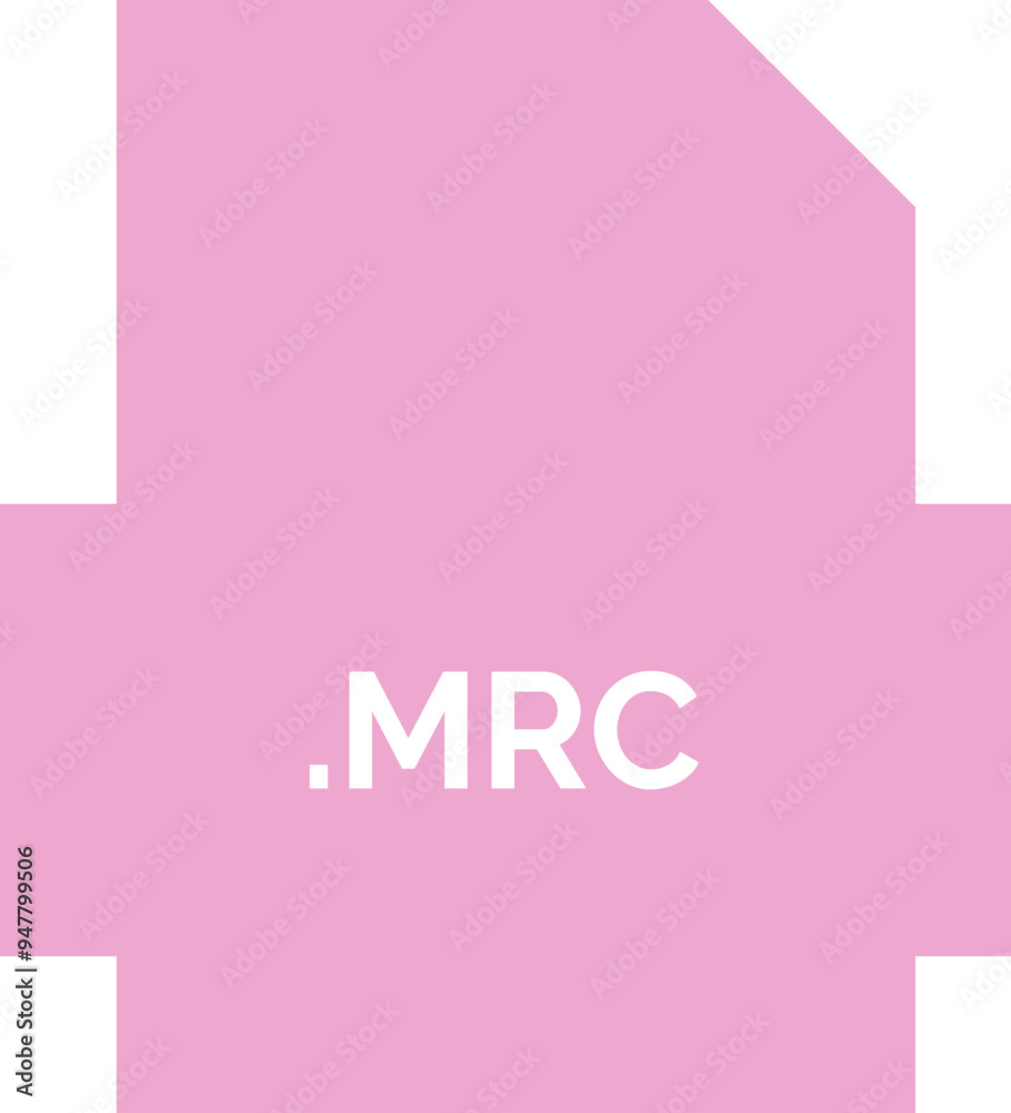 MRC File extension icon fill crisp corners with symbol MRC File extension icon fill crisp corners with symbol