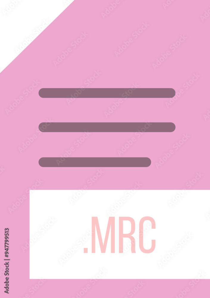 MRC File extension icon minimal colro fill MRC File extension icon minimal colro fill