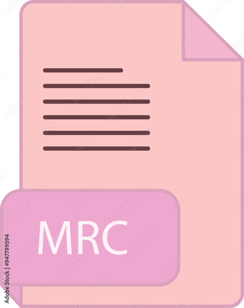 MRC file extension icon rounded lines and crisp corners MRC file extension icon rounded lines and crisp corners