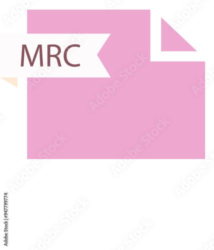 MRC File format icon roe color fill