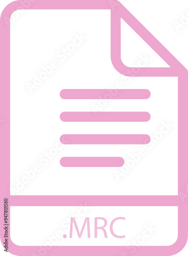 MRC File minimal icon with symbol photo