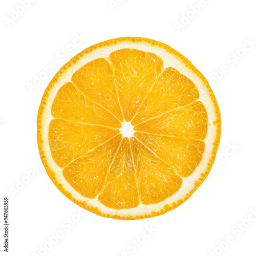 Close-up of a Fresh Orange Slice