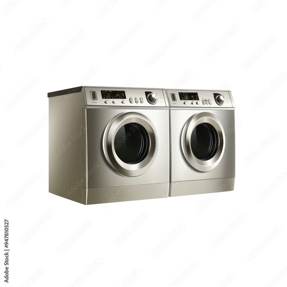 Modern Washing Machine and Dryer Set Modern Washing Machine and Dryer Set