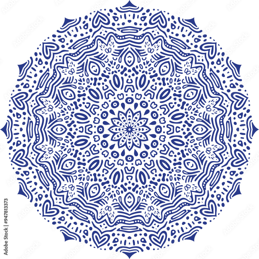 Fototapeta premium Mandala Vector Design Element for Coloring Book Pattern Design